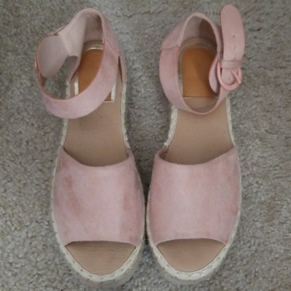 light pink espadrilles